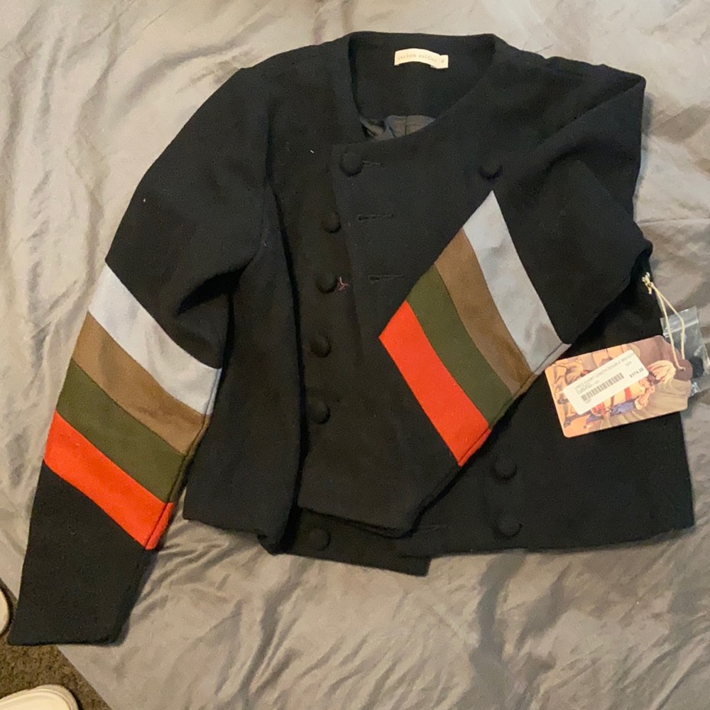 Lined Short Length Double Breasted Jacket